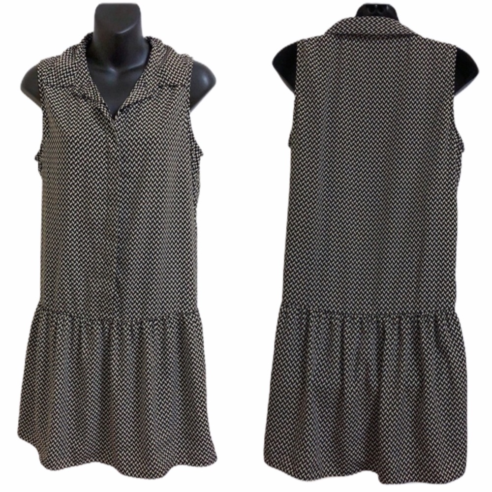 Black and White Patterned Dress